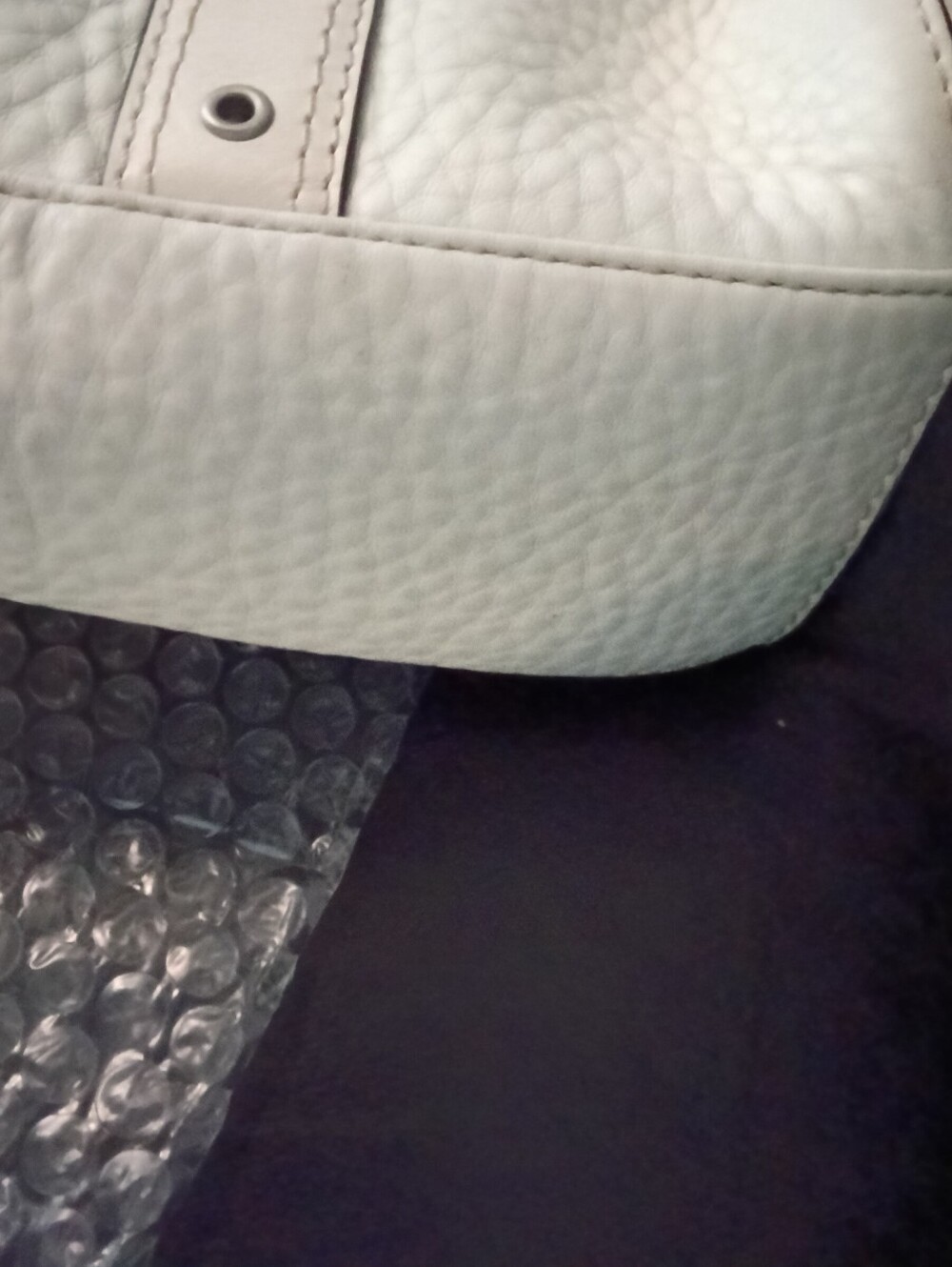 Coach Chelsea Y2K Off White Leather Shoulder Satchel Bag CREED: M0779-F10887 - Picture 15 of 16